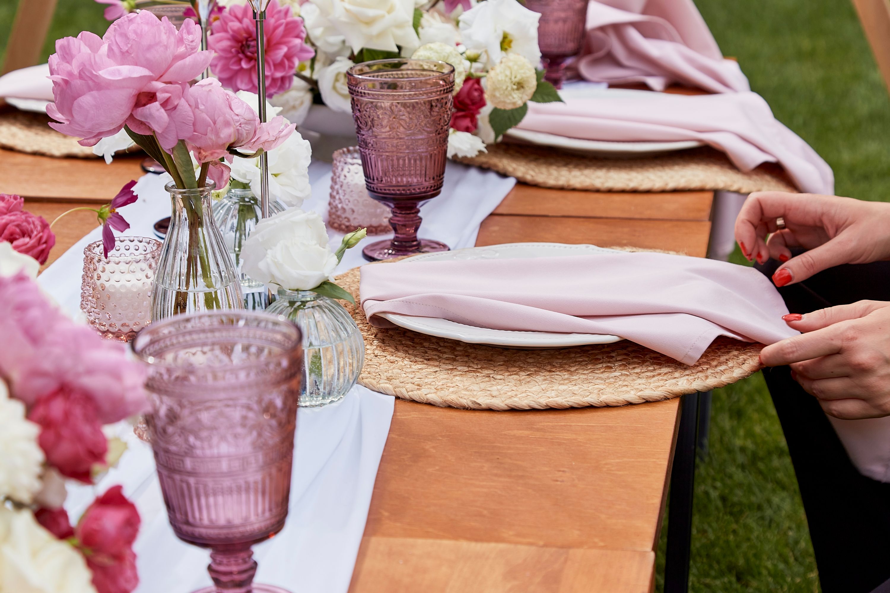 Pink Table Setting Shutterstock 2453465631
